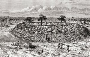A Congolese Village in the Mid 19th Century, from 